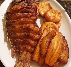 Fried Plantain & Fish