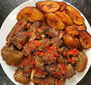 Goat Meat & Plantain